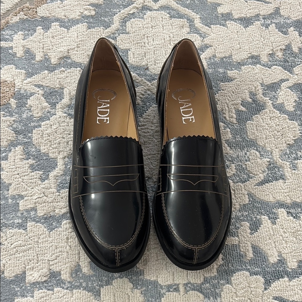 Cjade Black Penny Loafer Flats Size 7.5 NEW